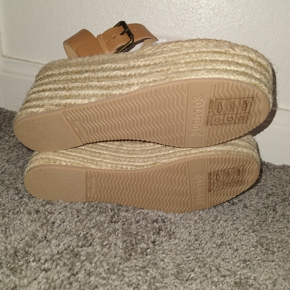 🎉HP🎉NEW SOLUDOS Minorca Nude Platform Sandals - Picture 8 of 8